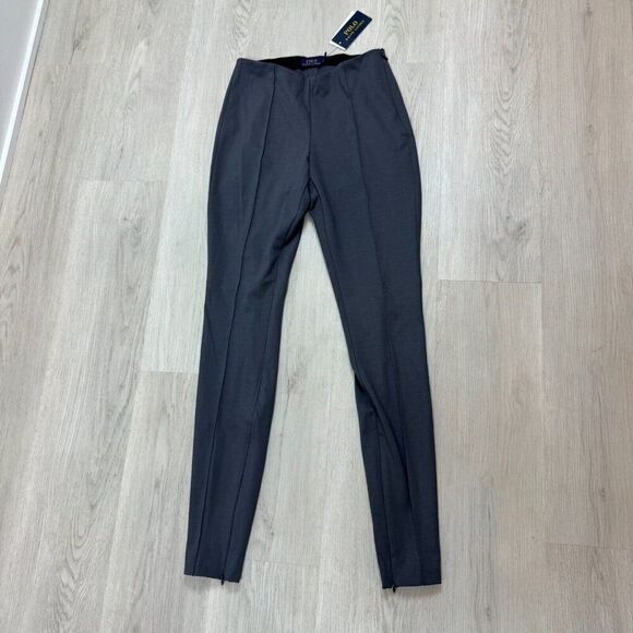 Polo Ralph Lauren High Waisted Pleated Leggings Womens Small Gray 211860645007 - Picture 1 of 3